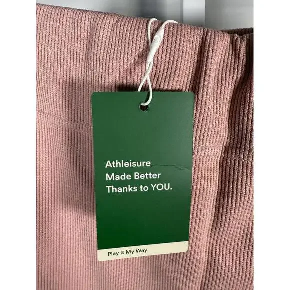 NWT Halara Ribbed High Waisted Bodycon Midi Casual Skirt Mellow Rose Medium - Picture 10 of 15